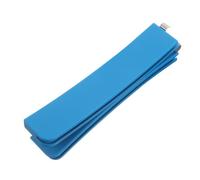 Foldable Playing Card Holder Blue Plastic Curved Poker Rack | Portable 13.2x1.4x0.4 Inch Size, Stable Placement for Table Games, Supports Parent Learning Activities