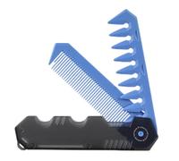 Foldable Pocket Comb - Folding Comb for Men, Structural Comb with Wide Teeth | Portable Folding Comb for On the Go for Men, Styling Tool for Hair, Beard, Moustache and Daily Care