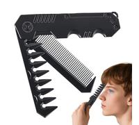 Foldable Pocket Comb - Portable Folding Comb for Men | Styling Tool for Beard Care & Haircut, Compact for Daily Care & Salon Look - For Dads