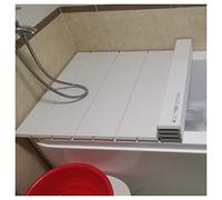 Foldable Polypropylene Bathtub Cover Dustproof Bath Tray Lid 1cm Thick Spa Board for Relaxing Milk Baths (120x70cm) - Perfect Bathroom Accessory