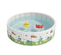Foldable Pool, Portable Swimming Basin, Inflatable Free Kiddie Ponds, 120x4