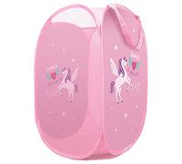 Foldable Pop Up Laundry Bag Toy Storage Basket for Kids Boys and Girls Tidy Room (Storage Basket Theme 2)