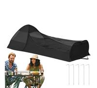 Foldable Pop-Up Single Bed, Bed Canopy Sleeping Bag Net Tent with Double Zipper, Portable Shelter with Large Space and Fine Mesh, Camping Gear for Travel, Bedroom, and Outdoor Trips