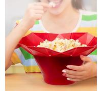 Foldable Popcorn Bowl, Microwavable Silicone Popcorn Maker, Heat-resistant Reusable Popcorn Bowls for Home Kitchen