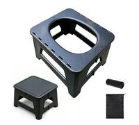 Foldable Portable Adults Toilet Stool, Ultralight Camp Potty for Emergency Use, Compact Outdoor Commode for Road Trips, Picnics, Hiking(Large)