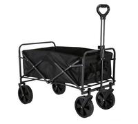 Foldable Portable All-Terrain Camping Cart Heavy Du Height Adjustable Folding Vehicle for Beach Shopping Outdoor Adventures - Sturdy e & Easy Transport