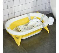 Foldable Portable Baby Bath Tub w/ Temperature-Induced Water Plug for 0-3 years