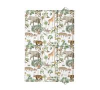Foldable & Portable Baby Changing Mat 40x60cm - Colourful Safari | Waterproof | Travel Friendly | Folding | Boys and Girls