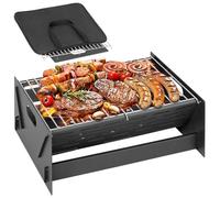 Foldable Portable Charcoal bbq, Small Outdoor Camping Tops Table Barbecue Charcoal, Picnic Grill, BBQ Grill for Gardens, Beaches, Lawns