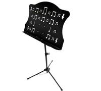 Foldable portable music stand， Adjustable Height Fold Sheet Music Stand Black 69.5x41cm
