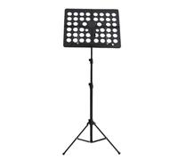 Foldable portable music stand， Black 36x140cm Portable Adjustable Fold Music Stand For Guitar Violin Sheet