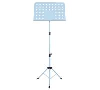 Foldable portable music stand， Music Stand Adjustable Height Portable Fold Metal Sheet Holder Blue 147.5 * 50cm