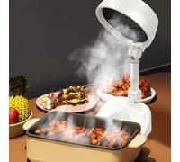 Foldable Portable Range Hood, Desktop Range Hood with 3 Speed Exhaust Fan, Low Noise, Detachable Filter & Oil Collection Cup, Portable Kitchen Exhaust Fan for Indoor BBQ, Hot Pot