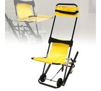 Foldable Portable Stair Chair, Ambulance Firefighter Evacuation Light Weight Folding Lift,Single Person Operation, Capacity 350.53 Lbs with 2 Directional Wheels and Steering