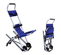 Foldable Portable Stair Chair, Ambulance Firefighter Evacuation Light Weight Folding Lift Stair Chair with 400lbs Capacity, Single Person Operation, for Patient Elderly Disabled(Blue)