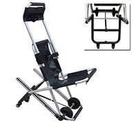 Foldable Portable Stair Stretcher Lift Stair Chair for Elderly, Disabled Lightweight Stretcher Trolley Wheelchair with Quick Release Buckle for Fire Evacuation Ambulance
