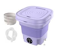 Foldable Portable Washers Ultra-compact and Lightweight Mini Washing Machine- Convenient and Space-saving Solution for Laundry Anywhere! (Purple)