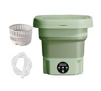Foldable Portable Washers Ultra-compact and Lightweight Mini Washing Machine- Convenient and Space-saving Solution for Laundry Anywhere! (Green)