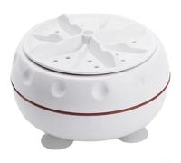 Foldable Portable Washing Machine for Small Clothes Socks Underwear - USB Powered for mini Washer with Smart Timer for RV Travel Apartments White 5.7x9.7cm
