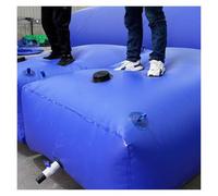 Foldable Portable Water Bladder Tank, Soft PVC with Valves for Outdoor, Camping, Garden & Emergency(757L/200Gal/1.5x1x0.51m)