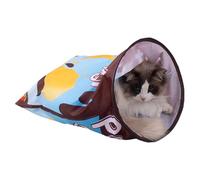 Foldable Potato Chips, Cat Tunnel, Cat Tunnel Bag for House Cats, Interactive Crinkle Paper Tubes for Cats with Plush Ball, Kitten Funny Playing Games Supplies, Pet Tunnel, Crinkle Sack Bag for