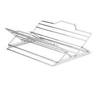 Foldable Poultry Roaster Rack Stainless Steel 28cm | Sturdy steel build, stable roasting, better fat drainage, fits oven grill air fryer, easy clean