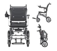 Foldable Power Wheelchairs,Lightweight Electric Wheelchair,Ultra-Light 14.9Kg,100Kg Capacity,Easy to Transport and Store,Power Wheelchair for Travel and Daily 6A