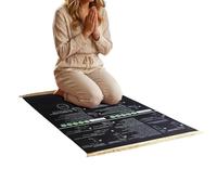 Foldable Prayer Mat 50x90cm Bilingual Non-Slip Soft Portable Rug