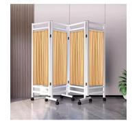 Foldable Privacy Screen, 4 Panel Room Divider on Wheels, Mobile Partition for Medical, Beauty, Health Clinics and Salons, Durable and Versatile Portable Room Separator