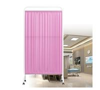 Foldable Privacy Screen with Multiple Panels for Medical and Healthcare Spaces, Space-Saving Temporary Wall Divider