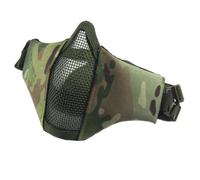Foldable Protective Airsoft Mask Tactical Half Face Metal Mesh Double CS(CP)