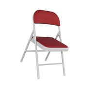 Foldable PU Material Computer Chair Comfortable Study Stool with High LoadBearing Capacity for Home OfficeDesign in RedPerfect for Work and Relaxation