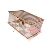 Foldable Puppy Playpen，Free Standing Dog Gate ，Dog Fence for Indoor or Outdoor Use，DIY Assembled Adjustable Safety Fence 10pieces Height50CM