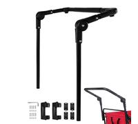 Foldable Push Handle for Cart, Multi-Purpose Steel Pull Bar - Hand Truck Handle | Ideal for Camping, Hiking, Picnic, Beach, Outdoor Garden Use