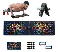 Foldable Push Up Board, 24-In-1 Multi-function Portable Home Workout Equipment, Fitness Workout Push-up Tools for Effectively Exercise the Muscle of the Upper Body Shoulders, Chest, Back and Triceps