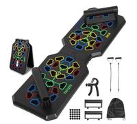 Foldable Push Up Board, 24-In-1 Multi-function Press Up Board, Burn Fat Pushup Board for Effectively Exercise the Muscle of the Upper Body Shoulders, Chest, Back and Triceps