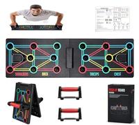 Foldable Push Up Board, Multi-function Home Workout Equipment, Burn Fat Strength Training Equipment for Effectively Exercise the Muscle of the Upper Body Shoulders,Chest,Back and Triceps