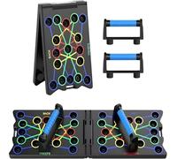 Foldable Push Up Board, multipurpose 24in1 home workout equipment, and strength training equipment that burns fat work the muscles in the upper body, including the shoulders, chest, back, and triceps