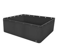 Foldable PVC Aquarium with Drain Valve - Multifunctional Water Tank for Garden, Pool, and Emergency Use - Perfect for Fish Farming and Water Storage