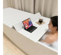 Foldable PVC Bathtub Cover 105x66 | Ilated Dustproof Bath Board for Home Spa | Versatile Bath Tray 160x75, 170x80cm for Enhanced Bathroom Experience