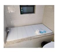 Foldable PVC Bathtub Dust Cover 1.2 cm Thick Insulating Panel Adjustable Size Roll-Up Bathtub Lid for Various Bathtub Dimensions Waterproof and Durable