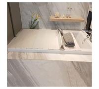 Foldable PVC Bathtub Isolation Mat Multifunctional Plastic Dust Board Bath Bridge for Bathroom Spa 0.6cm Thick 22 Size Options Portable and Space-Saving