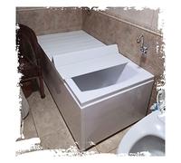 Foldable PVC Bathtub Tray Waterproof Spa Cover Dustproof Bath Shelf Lid Insulated Shower D 0.6cm Thick Ideal for Relaxation and nization