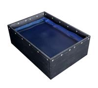 Foldable PVC Canvas Fish Pond - Water Storage Tank for Aquaculture, Outdoor Pool Above Ground, Aquarium Fish Watering（NO frame or structure(19.7x6.6x2.6ft)