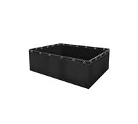 Foldable PVC Fish Pond Tank, Above Ground Water Storage Pool for Aquaculture and Hydroponics, Ideal for Garden Use, Durable and Portable Design