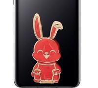 Foldable Rabbit Phone Holder,Cute Rabbit Phone Holder Desk | Foldable Desktop Display Sticker Suitable for Most Phones
