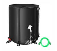 Foldable Rain Barrel for Rainwater Collection, Collapsible PVC Water Storage Tank with Spigot, Portable Gutter Water Catcher