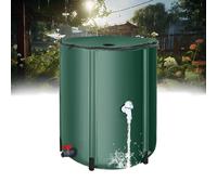 Foldable Rainwater Collection System with Spigot and Zippered Lid for Efficient Garden Water Storage and Eco-Friendly Harvesting