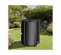 Foldable Rainwater Harvesting Barrel 750LWater Storage Tank Stable Structure Ideal for Sustainable Living Efficient Water Recovery Solution Black