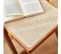 Foldable Rattan Dining Chairs Solid Wood e Armrest Free Retro Woven Design for Kitchen & Room Portable Seating Solution for Events & Gatherings